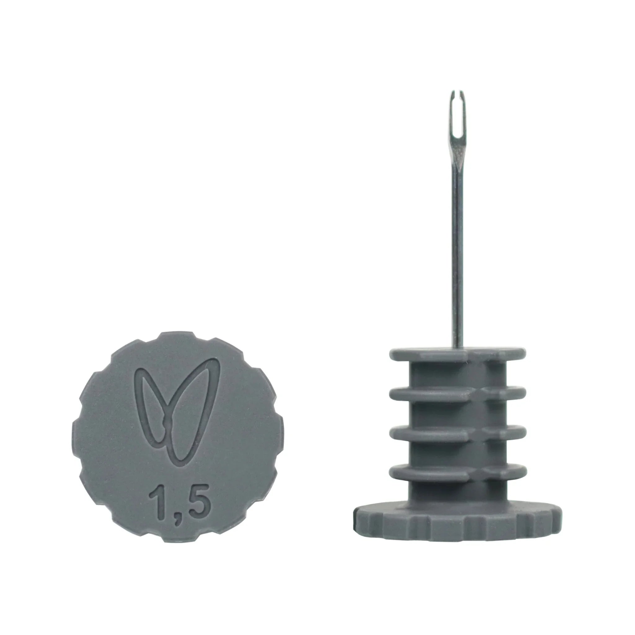 Effetto Mariposa Tappabuco 1.5mm tubeless tire repair tool with gray handle and needle