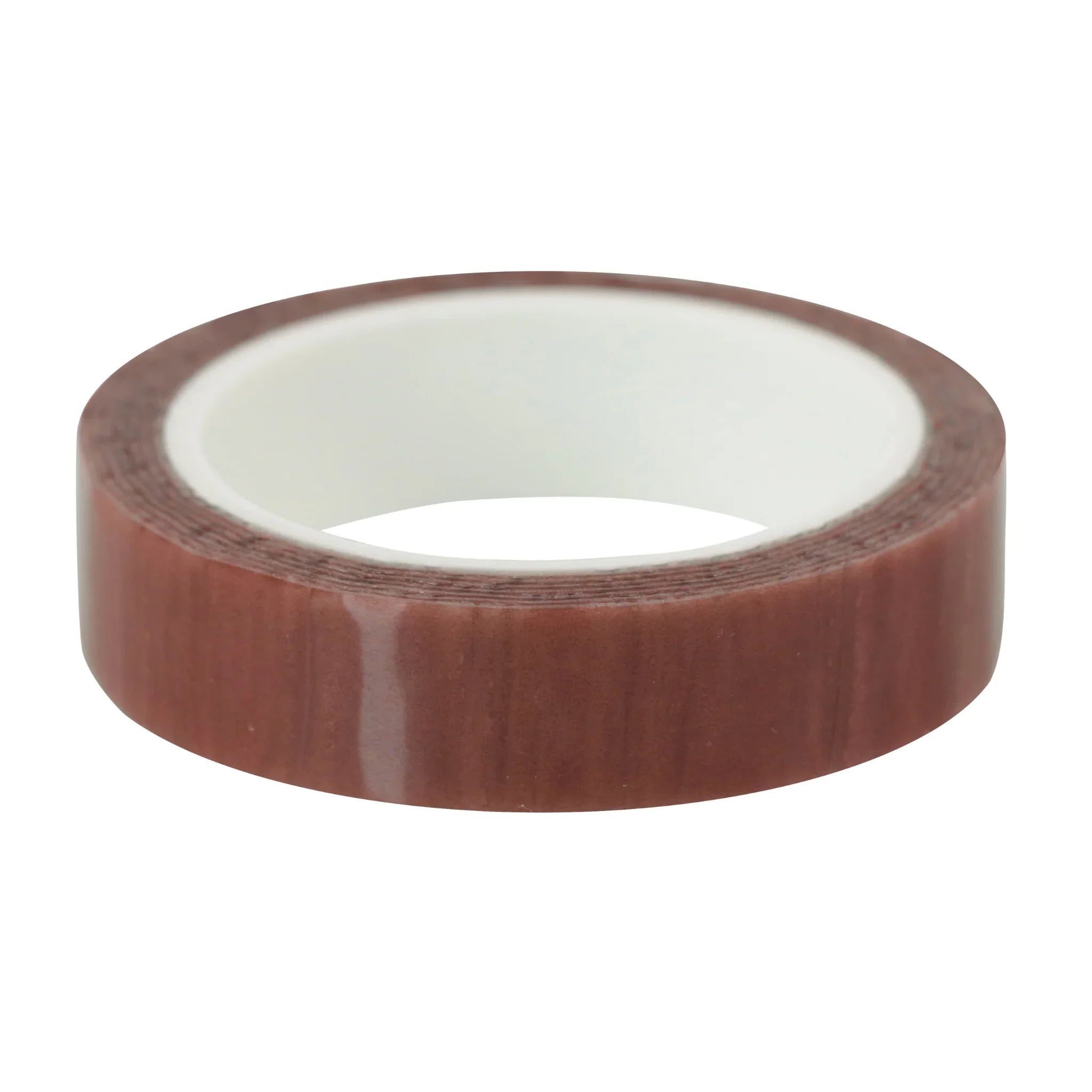 Brown adhesive rim tape roll for tubeless bicycle tire sealing