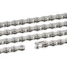 Close-up of a Connex bicycle chain on a white background